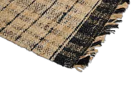 Thanias Black 10x13 Area Rug