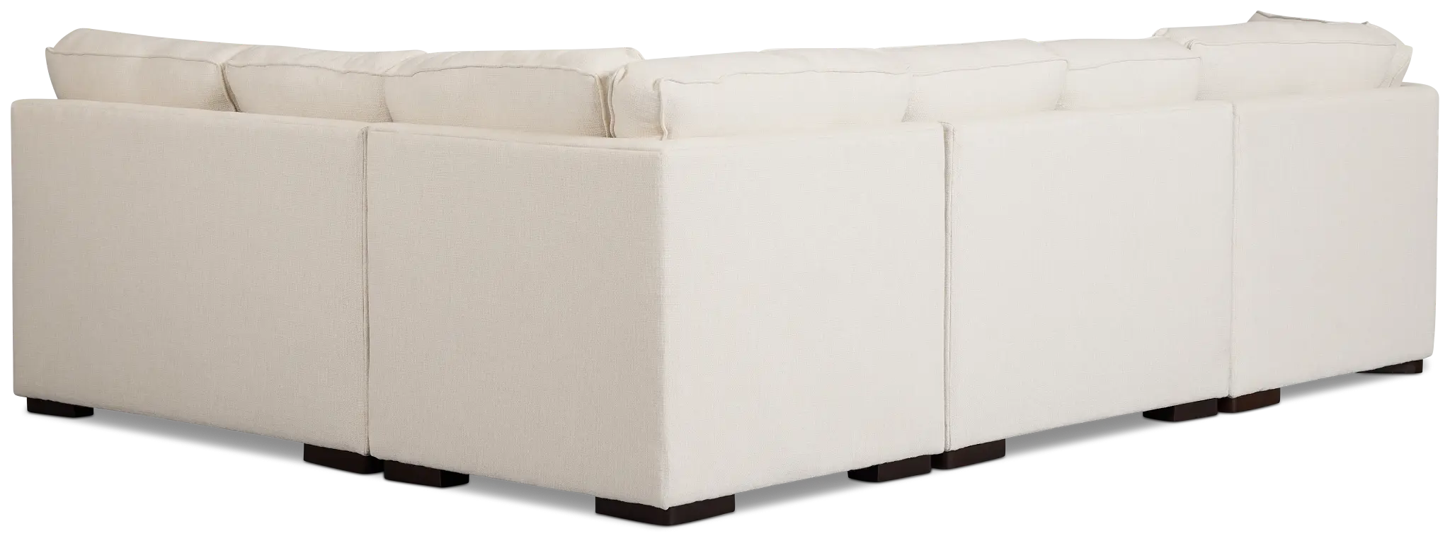 Sinclair Light Beige Fabric Medium Left Facing Cuddler Sectional Sinclair Light Beige Fabric Medium Left Facing Cuddler Sectional