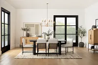 Modesto Black Rectangular Table