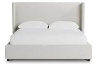 Captiva Gellar Beige 48" Upholstered Shelter Bed