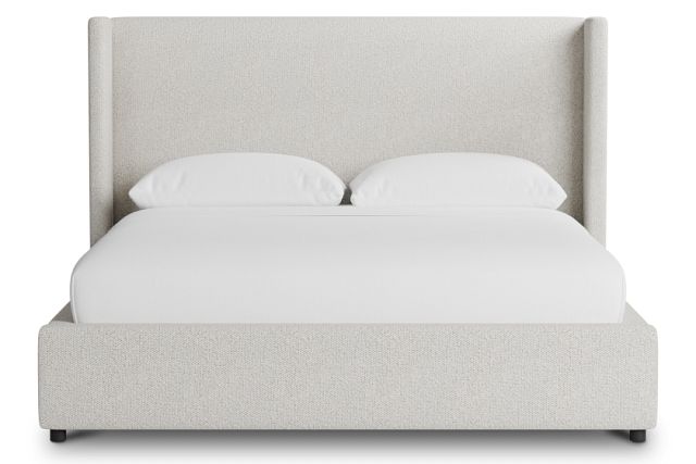 Captiva Gellar Beige 48" Upholstered Shelter Bed
