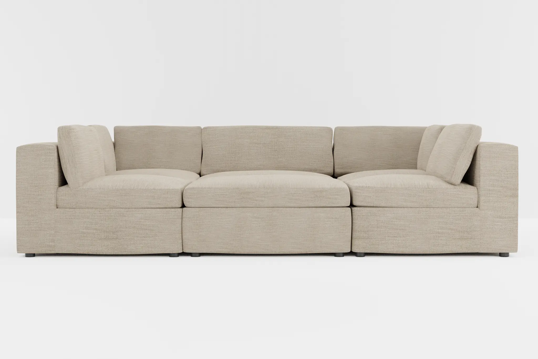 Destin Victory Taupe Fabric 6-piece Pit Sectional Destin Victory Taupe Fabric 6-piece Pit Sectional