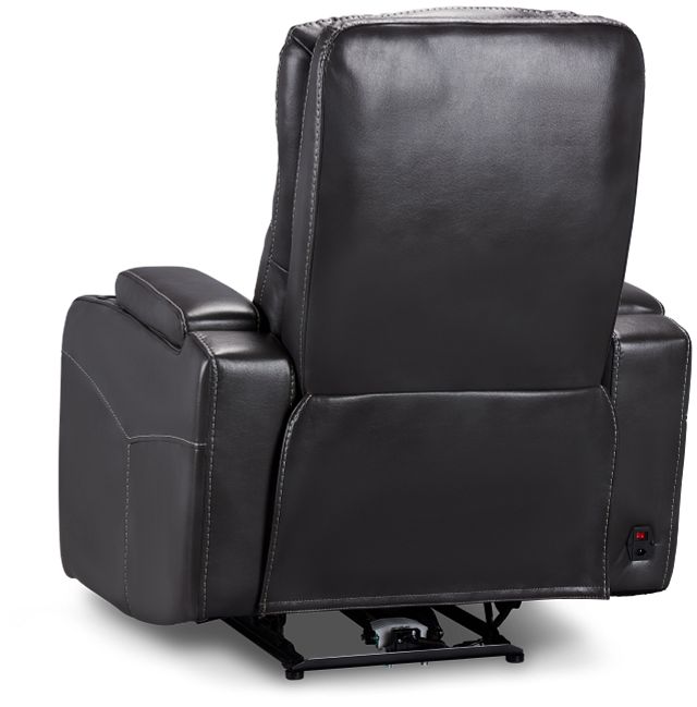 Slater2 Gray Micro Power Recliner With Power Headrest