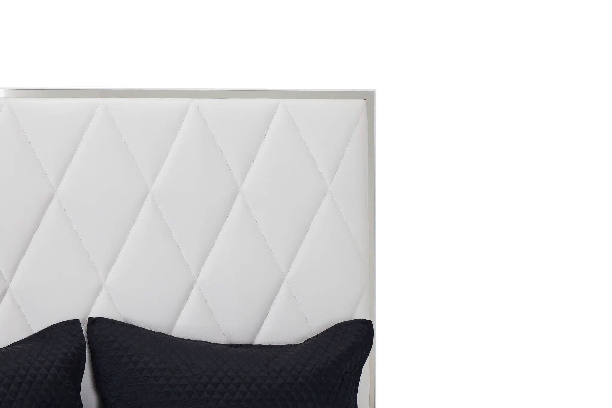 Miami White Uph Platform Bed Miami White Uph Platform Bed