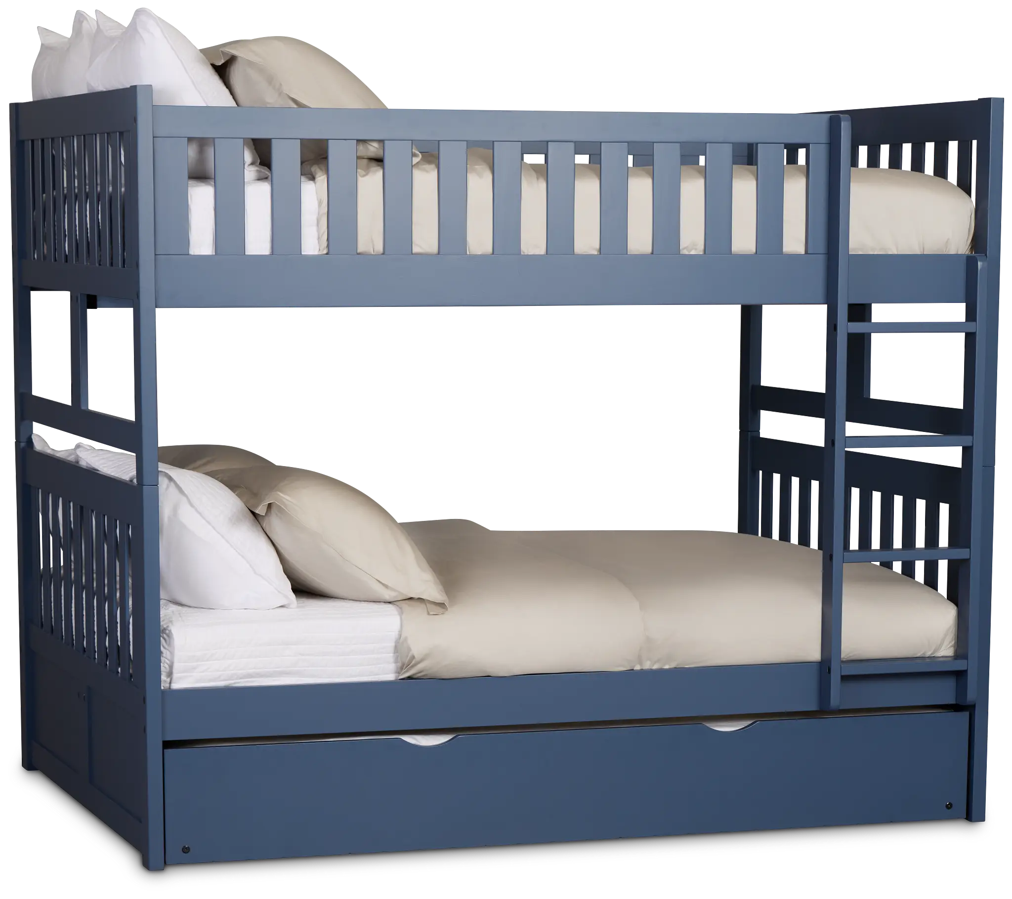 Charleston Dark Blue Trundle Bunk Bed Charleston Dark Blue Trundle Bunk Bed