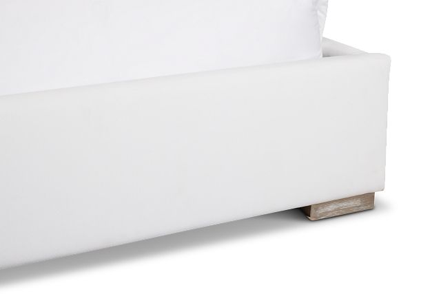 Soho White Uph Platform Bed