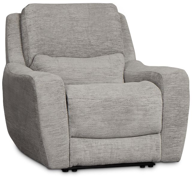 Bennett Gray Fabric Power Recliner