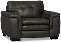 Braden Dark Gray Leather Chair