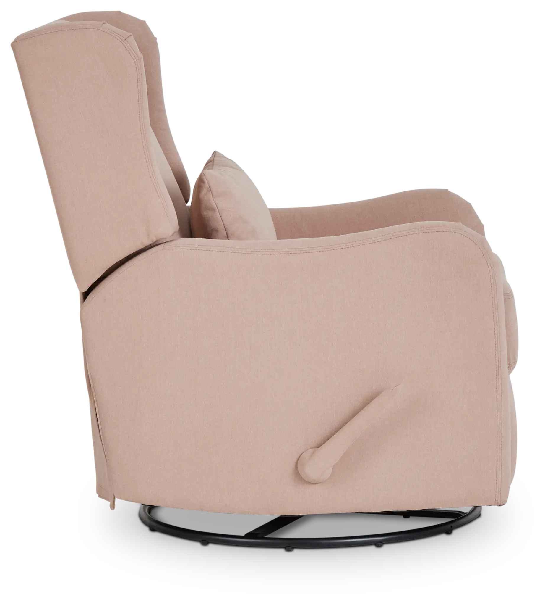 Georgia Light Pink Fabric Swivel Glider Recliner Georgia Light Pink Fabric Swivel Glider Recliner