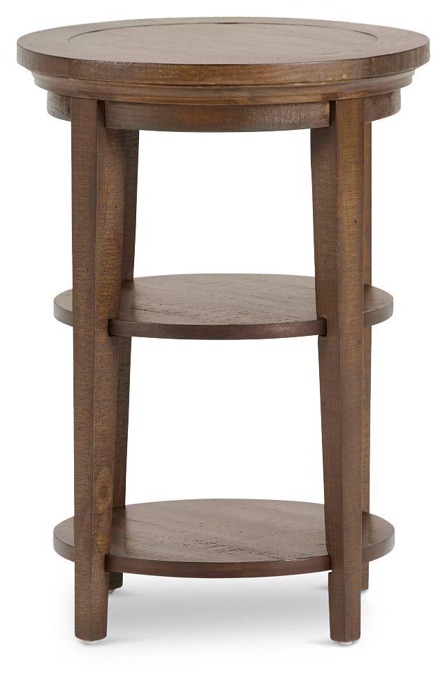 Heron Cove Mid Tone Round End Table (2)