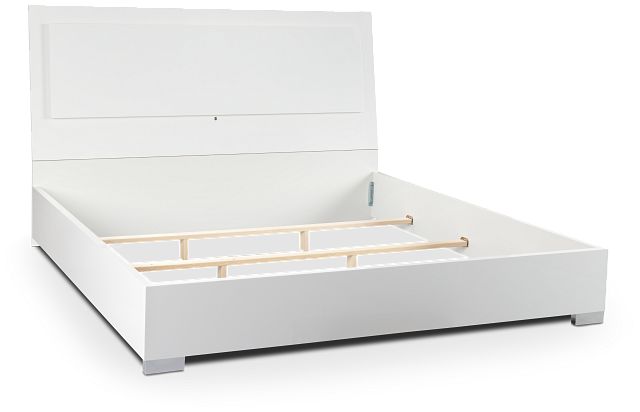 Verona White Platform Bed