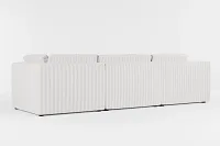 Destin Sea Lane Light Gray Fabric 4-piece Bumper Sectional