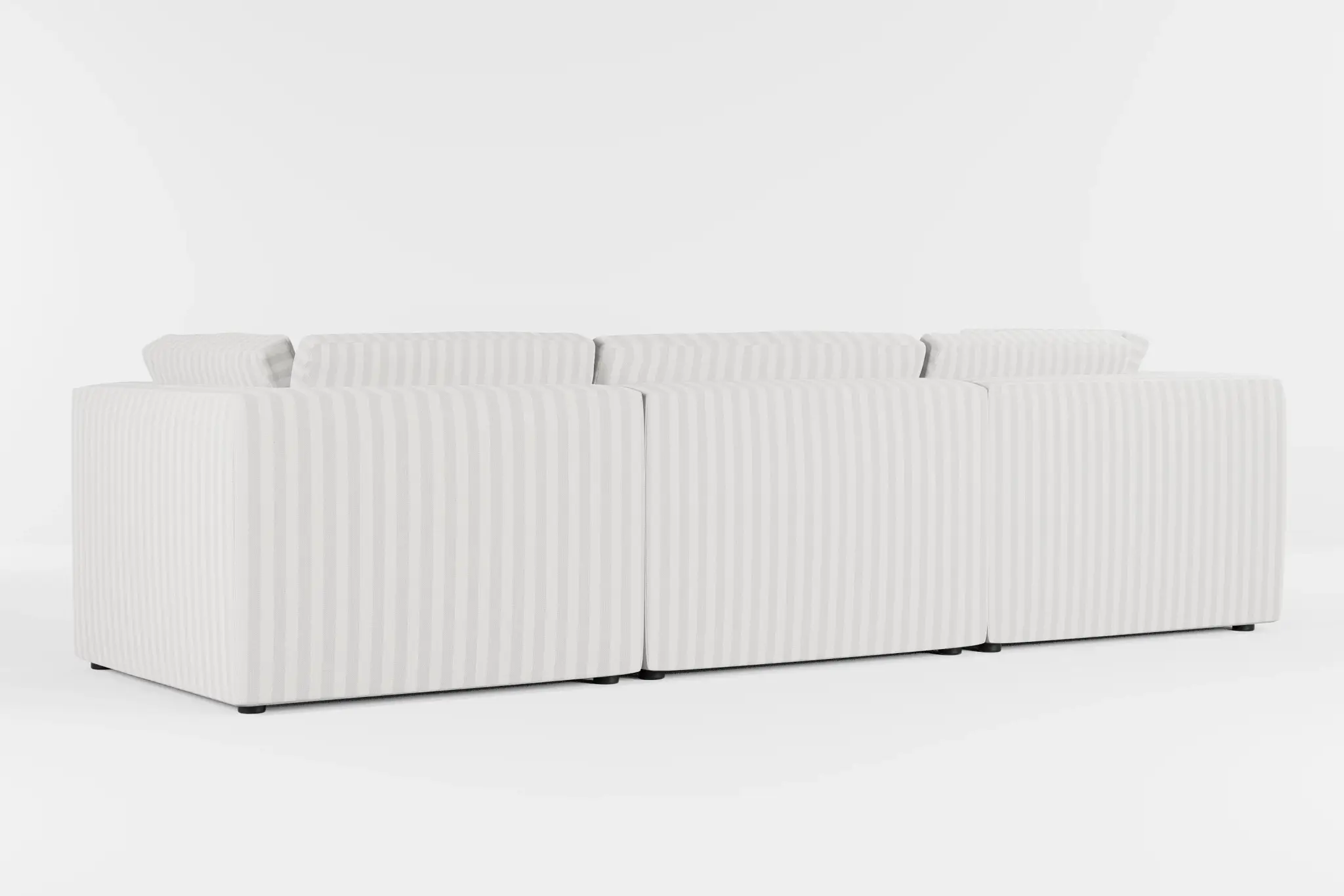 Destin Sea Lane Light Gray Fabric 4-piece Bumper Sectional Destin Sea Lane Light Gray Fabric 4-piece Bumper Sectional