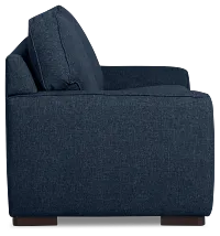 Sinclair Dark Blue Fabric Innerspring Sleeper