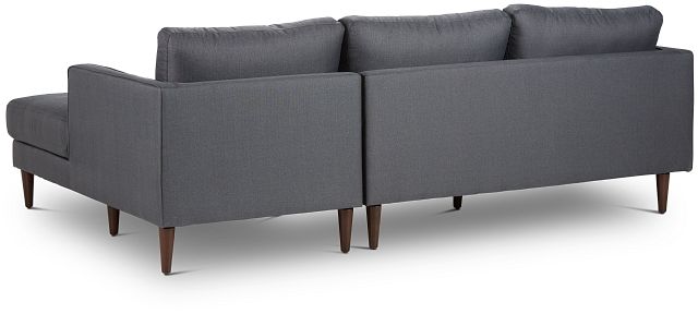 Rue Gray Fabric Right Chaise Sectional