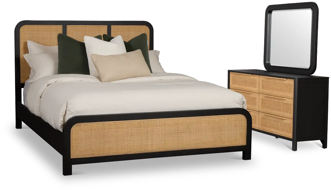 Pacific Two-tone Platform Bedroom