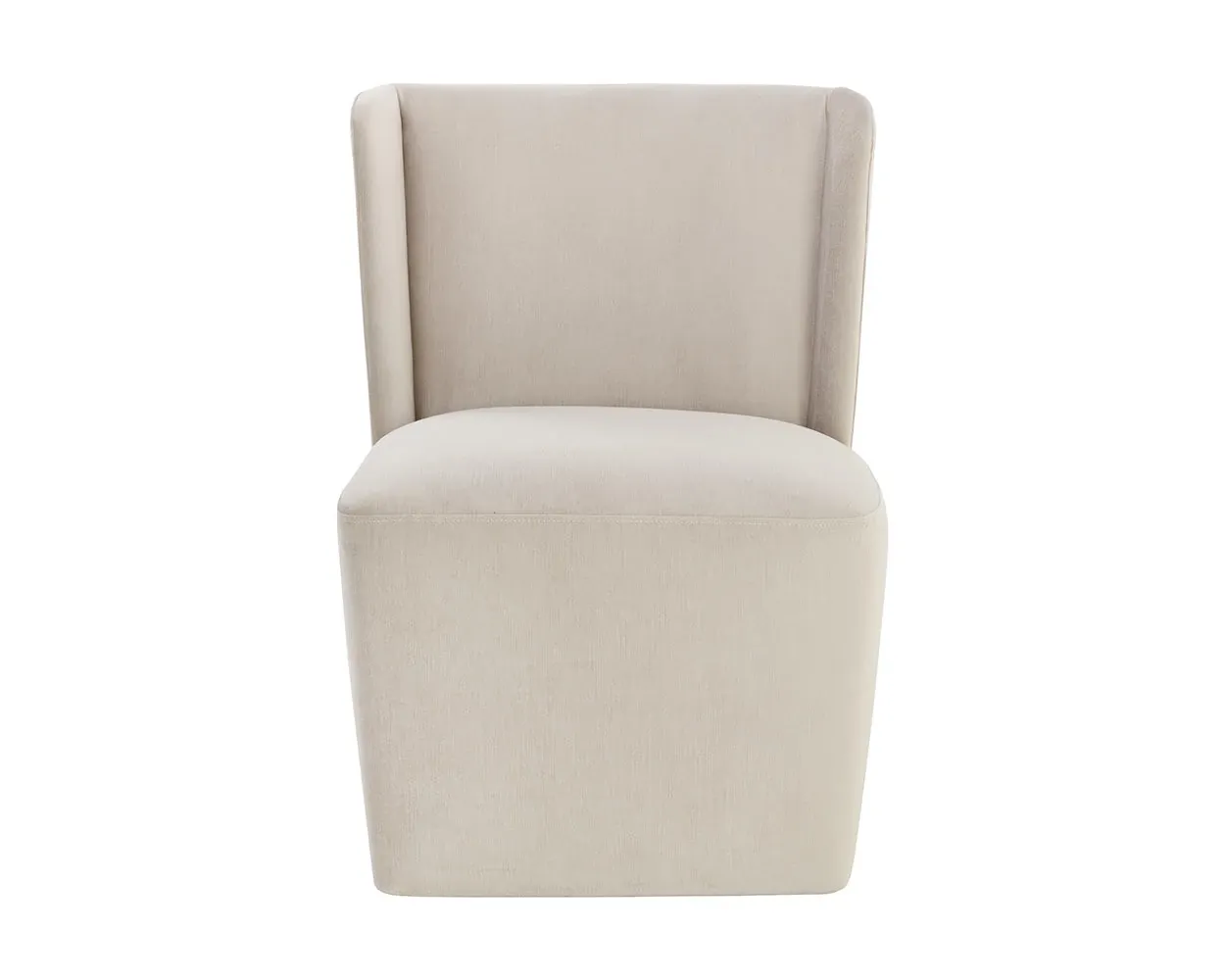 Breve Light Beige Fabric Upholstered Side Chair
