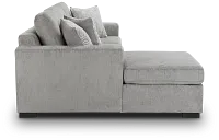 Blakely Gray Fabric Small Left Chaise Storage Sleeper Sectional