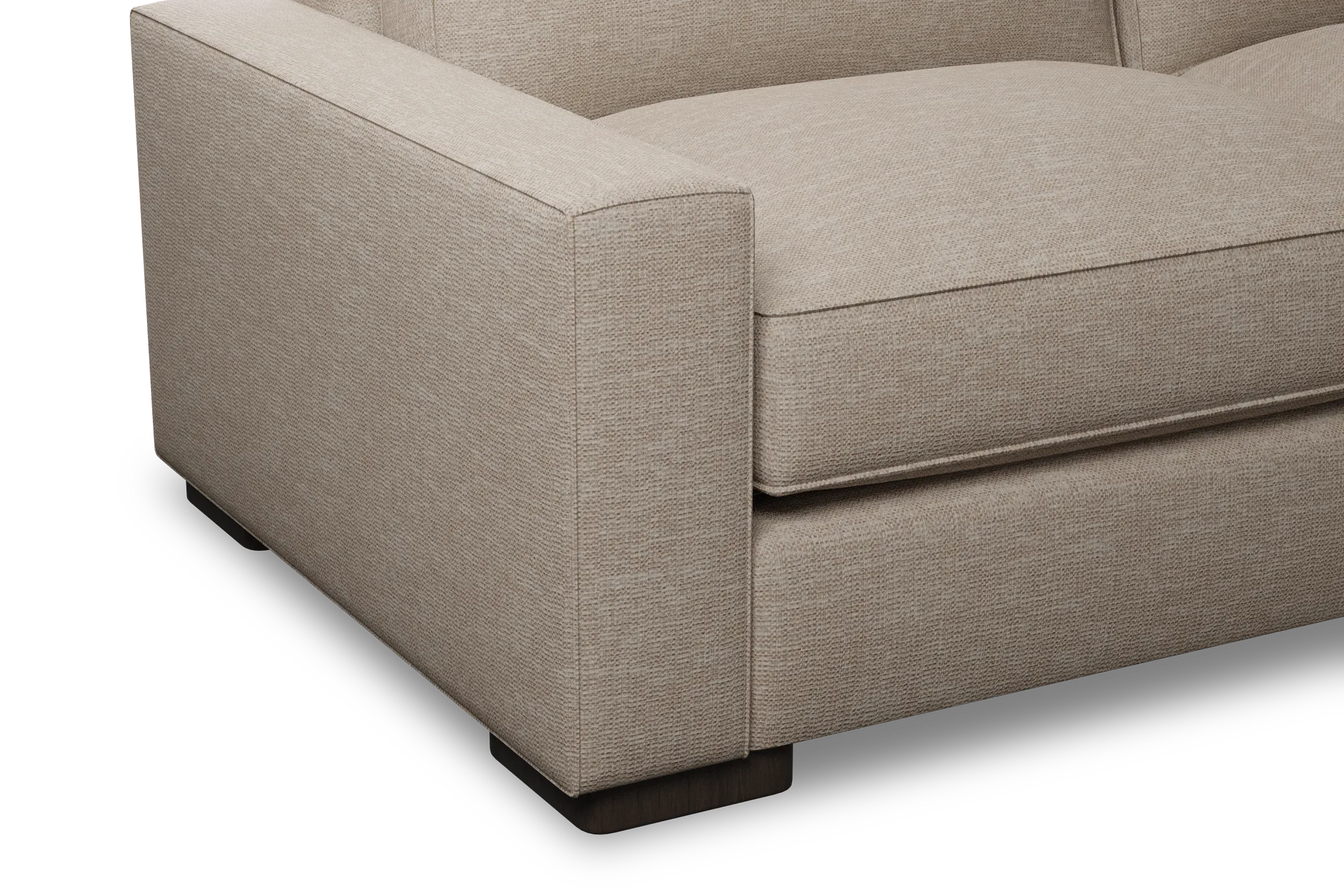 Edgewater Victory Taupe 84" Sofa W/ 2 Cushions