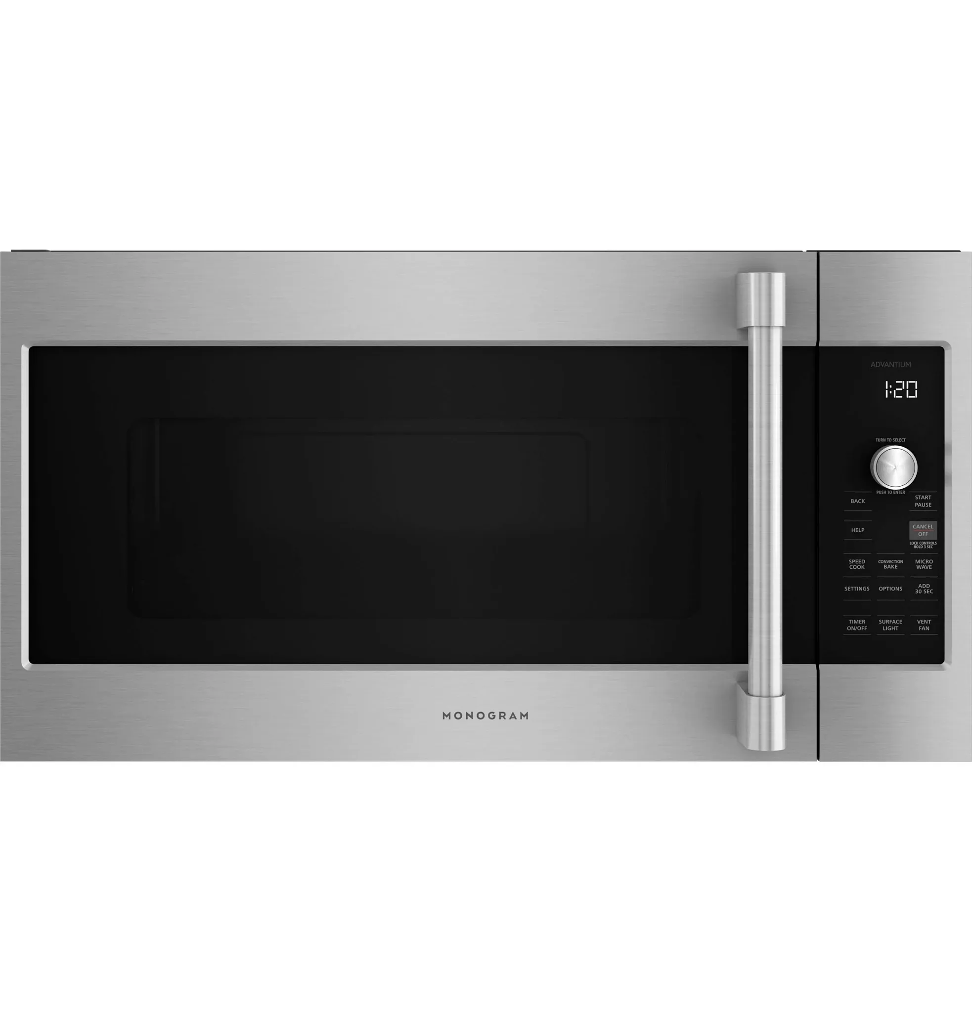 Monogram 1202 Series Stainless Steel Over-the-range Microwave