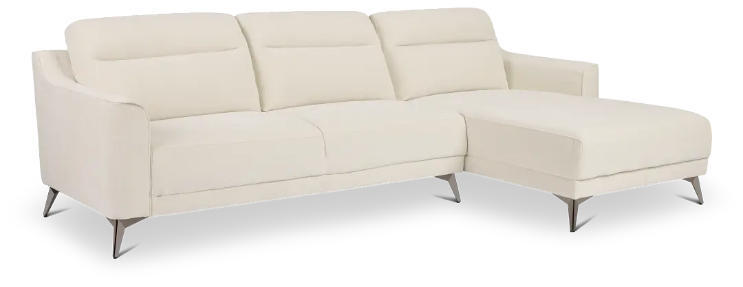 Talia Light Beige Fabric Right Chaise Sectional Talia Light Beige Fabric Right Chaise Sectional