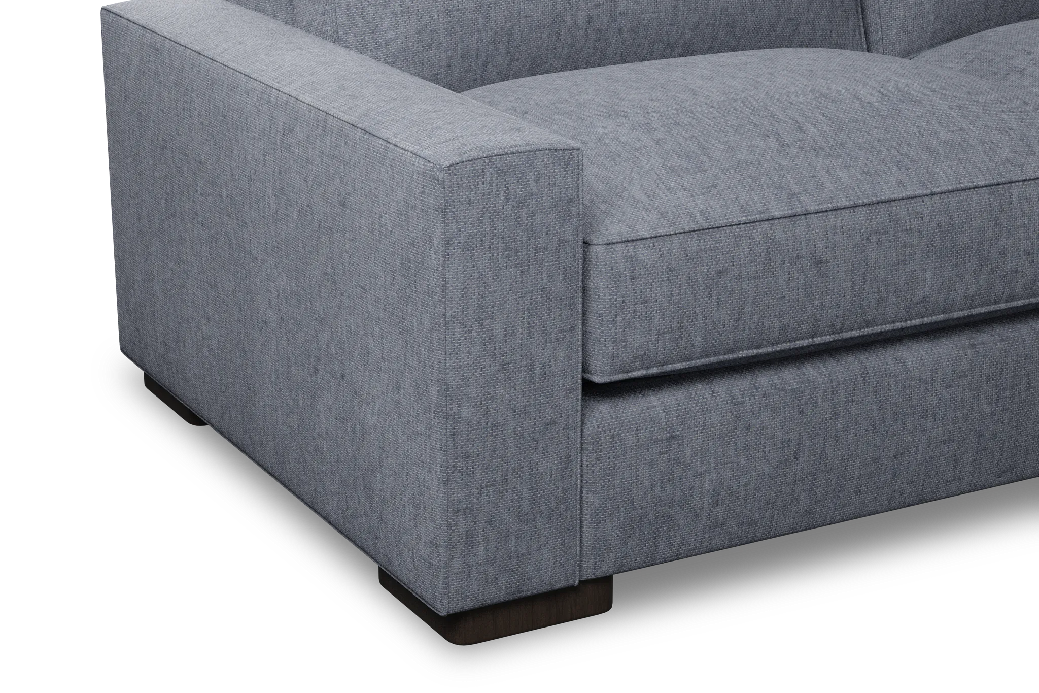 Edgewater Elevation Gray 84" Sofa W/ 2 Cushions