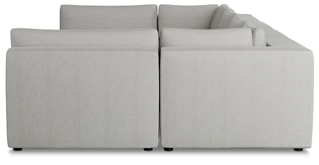 Destin Sutton Gray Fabric 8-piece Pit Sectional