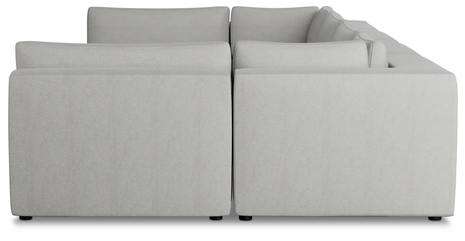 Destin Sutton Gray Fabric 8-piece Pit Sectional Destin Sutton Gray Fabric 8-piece Pit Sectional