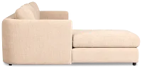 Alma Taupe Fabric Left Chaise Sectional