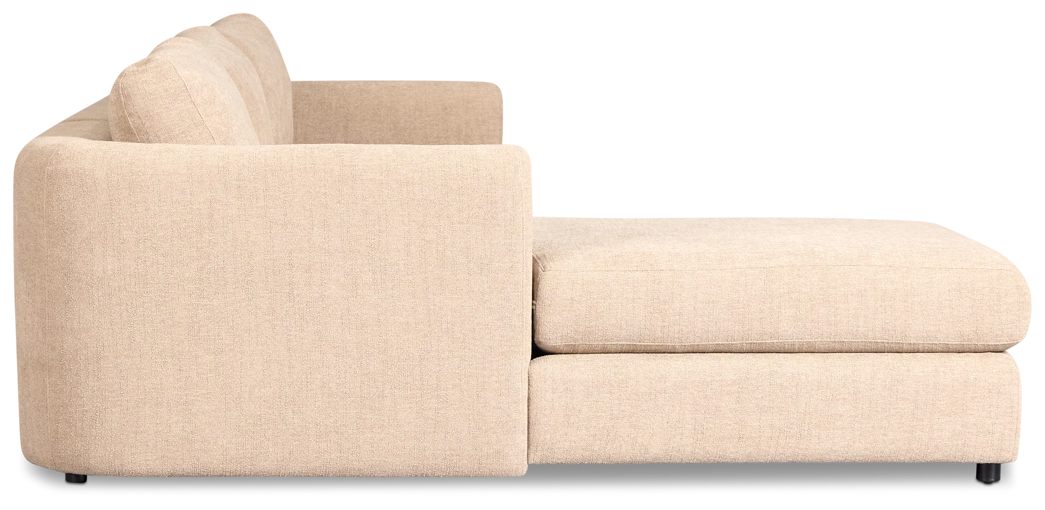Alma Taupe Fabric Left Chaise Sectional