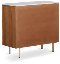 Tanner Light Tone Marble Two-door Cabinet