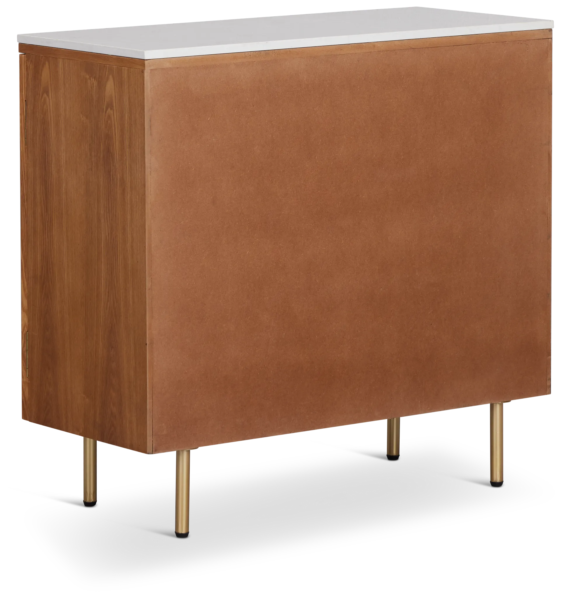 Tanner Light Tone Marble Two-door Cabinet