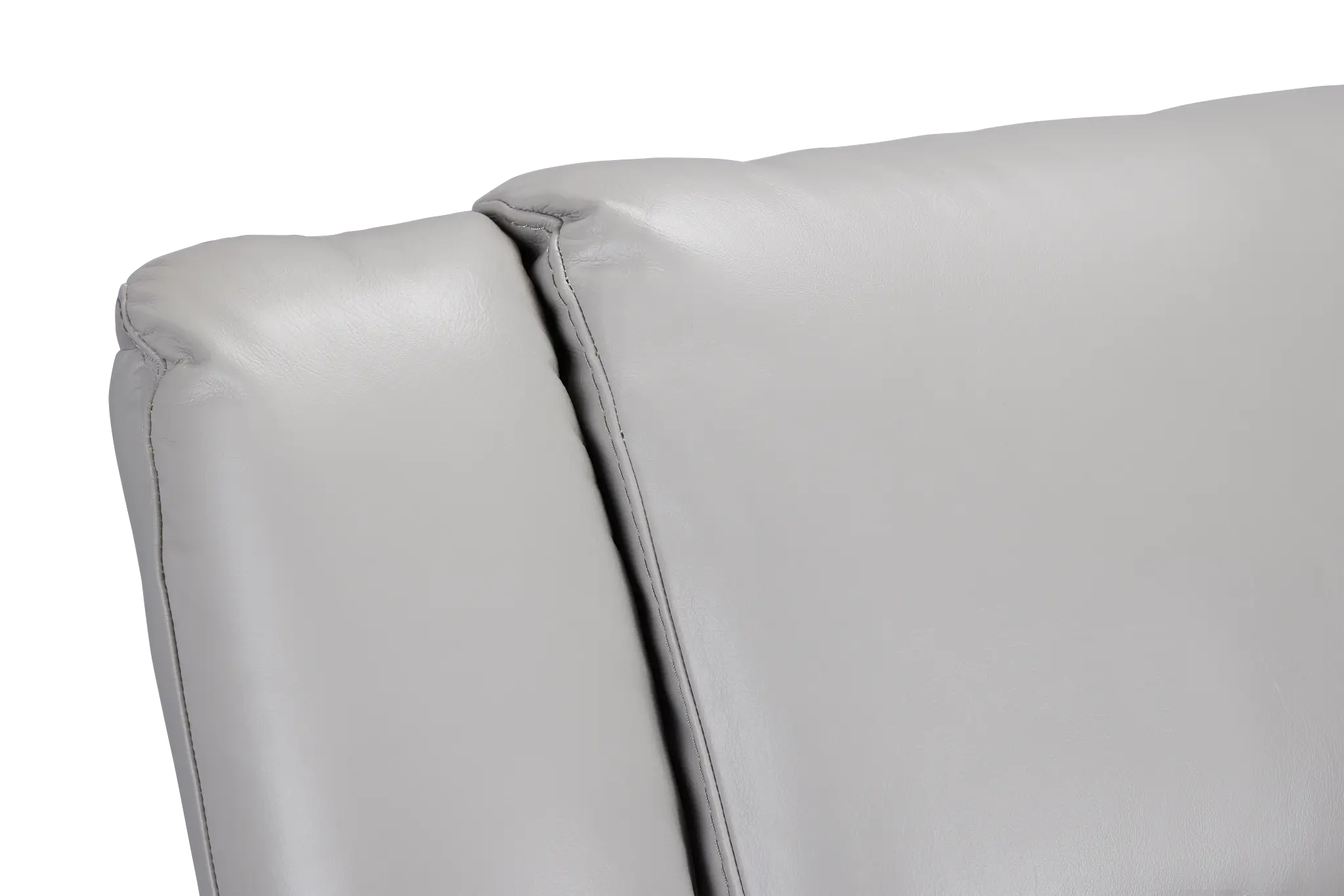 Peyton Light Gray Lthr/vinyl Large Dual Power Reclining Two-arm Sectional Peyton Light Gray Lthr/vinyl Large Dual Power Reclining Two-arm Sectional