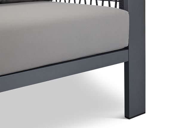 Sunrise Dark Gray Loveseat