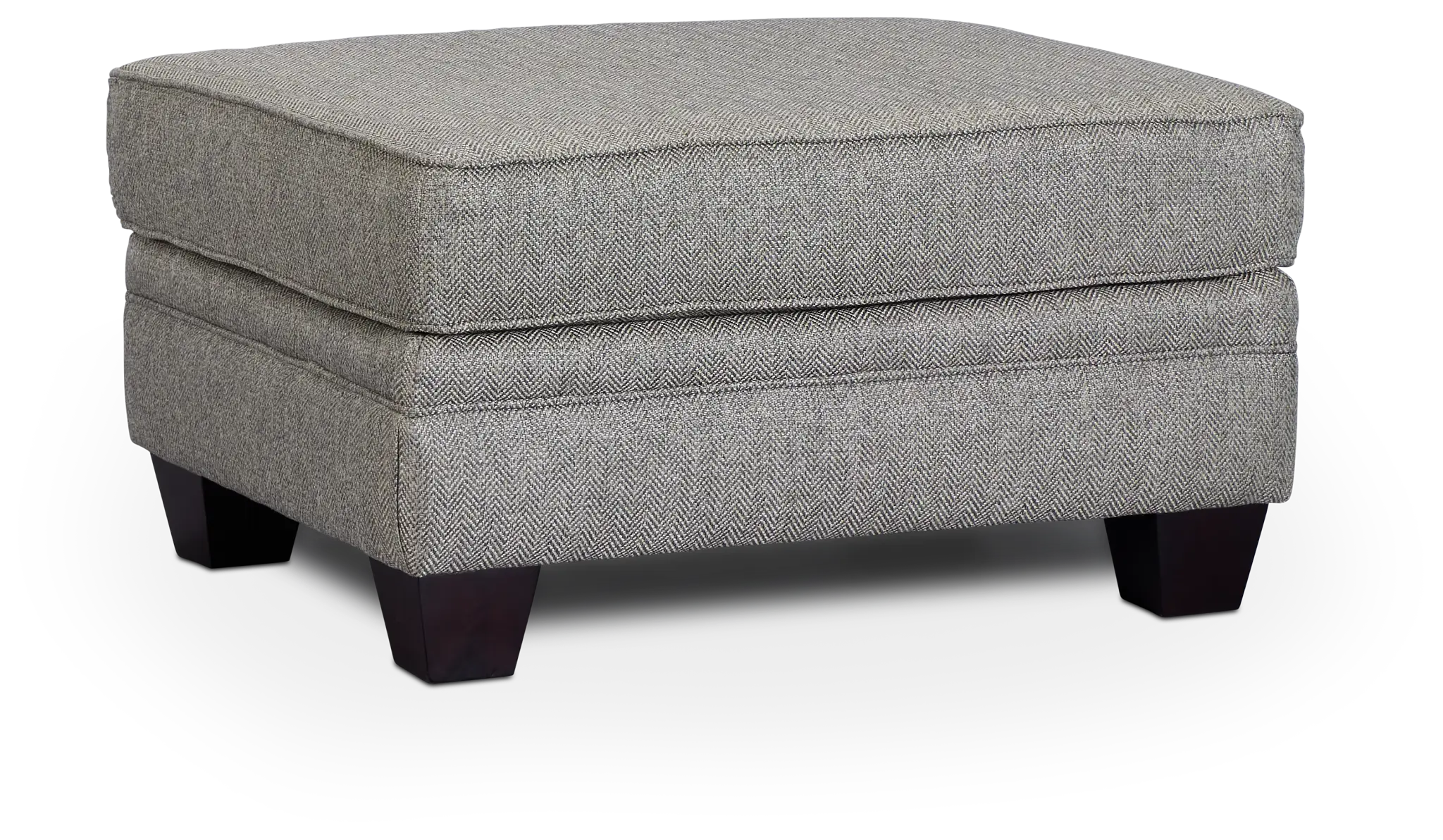 Avery Dark Gray Fabric Ottoman Avery Dark Gray Fabric Ottoman