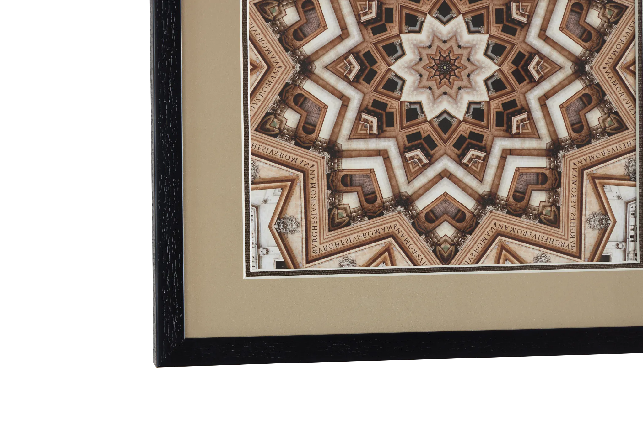 Metric Brown Framed Wall Art