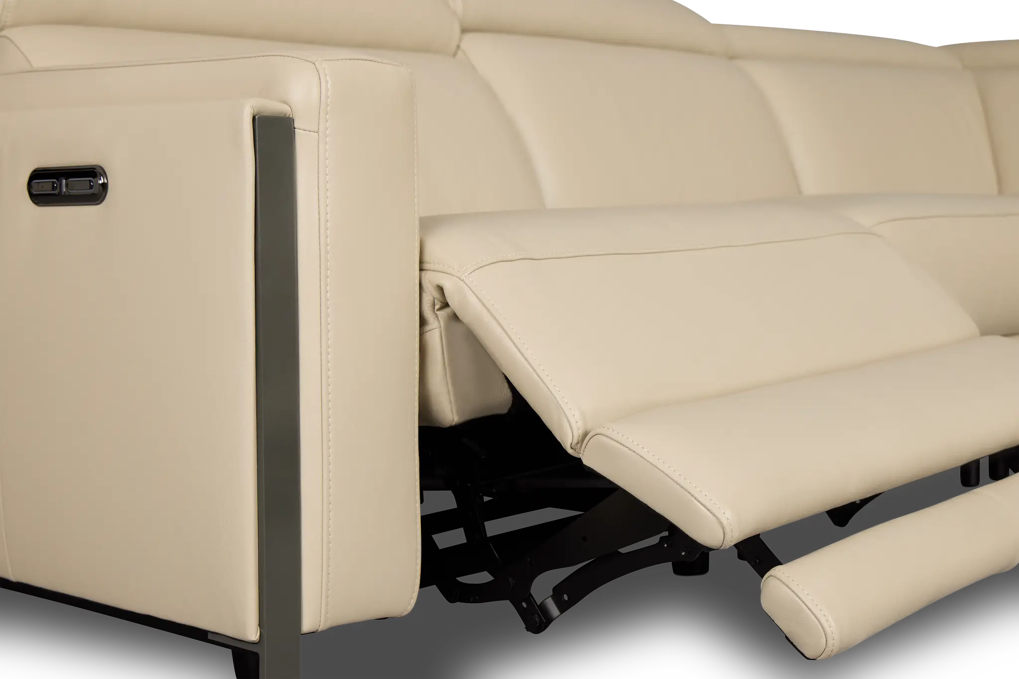 Atlas Taupe Lthr/vinyl Left Chaise Power Reclining Sectional Atlas Taupe Lthr/vinyl Left Chaise Power Reclining Sectional