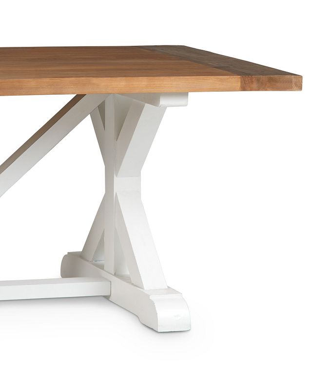 Hilton Two-tone 110" Rectangular Table