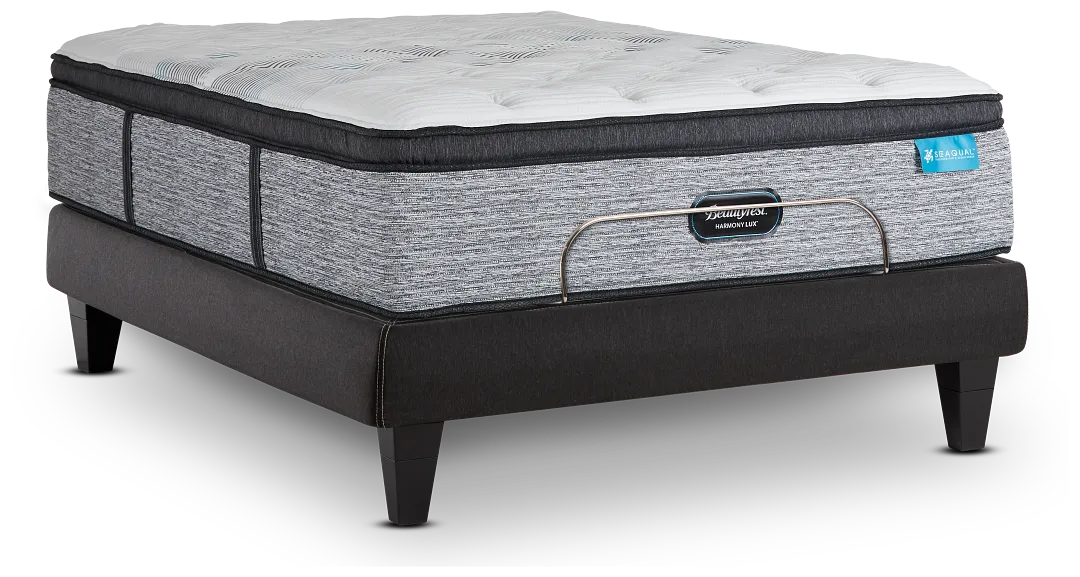 Beautyrest Harmony Lux Carbon Series Medium Black Luxury Adjustable Mattress Set