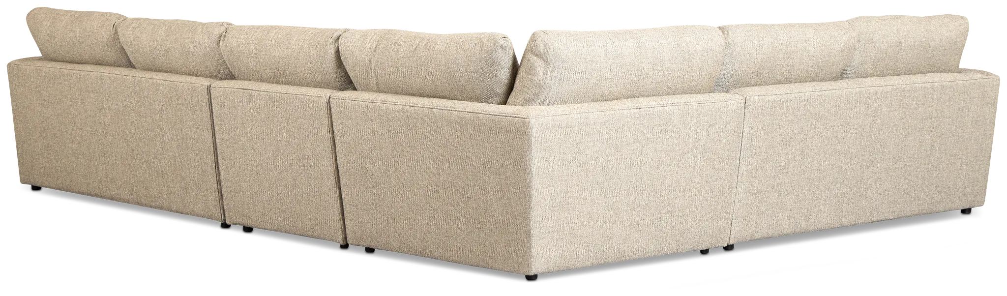 Maxwell Dark Gray Fabric Medium Two-arm Sectional