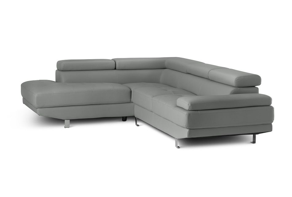 Zane Dark Gray MICRO Left Chaise Sectional,