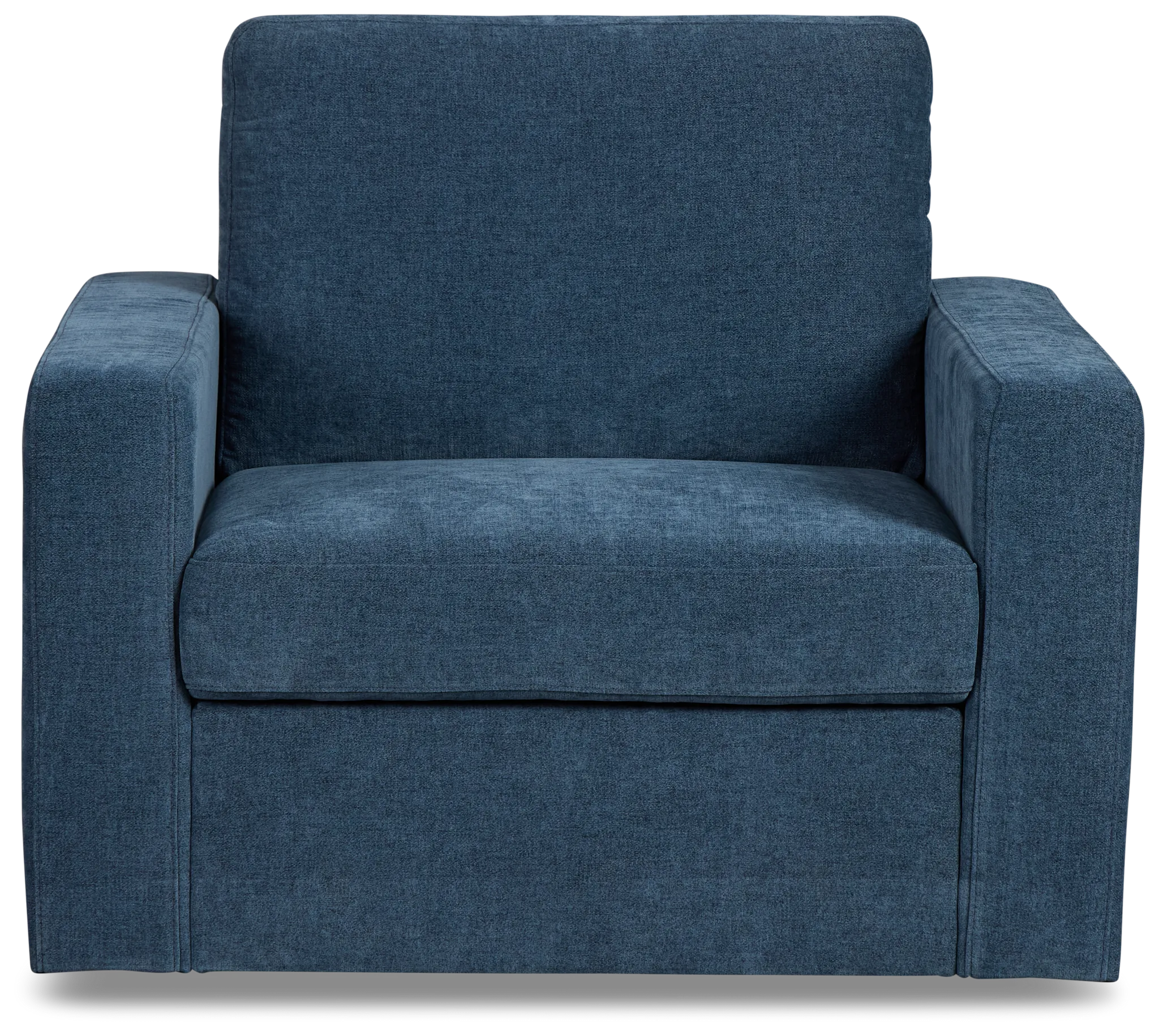 Addie Blue Fabric Swivel Chair