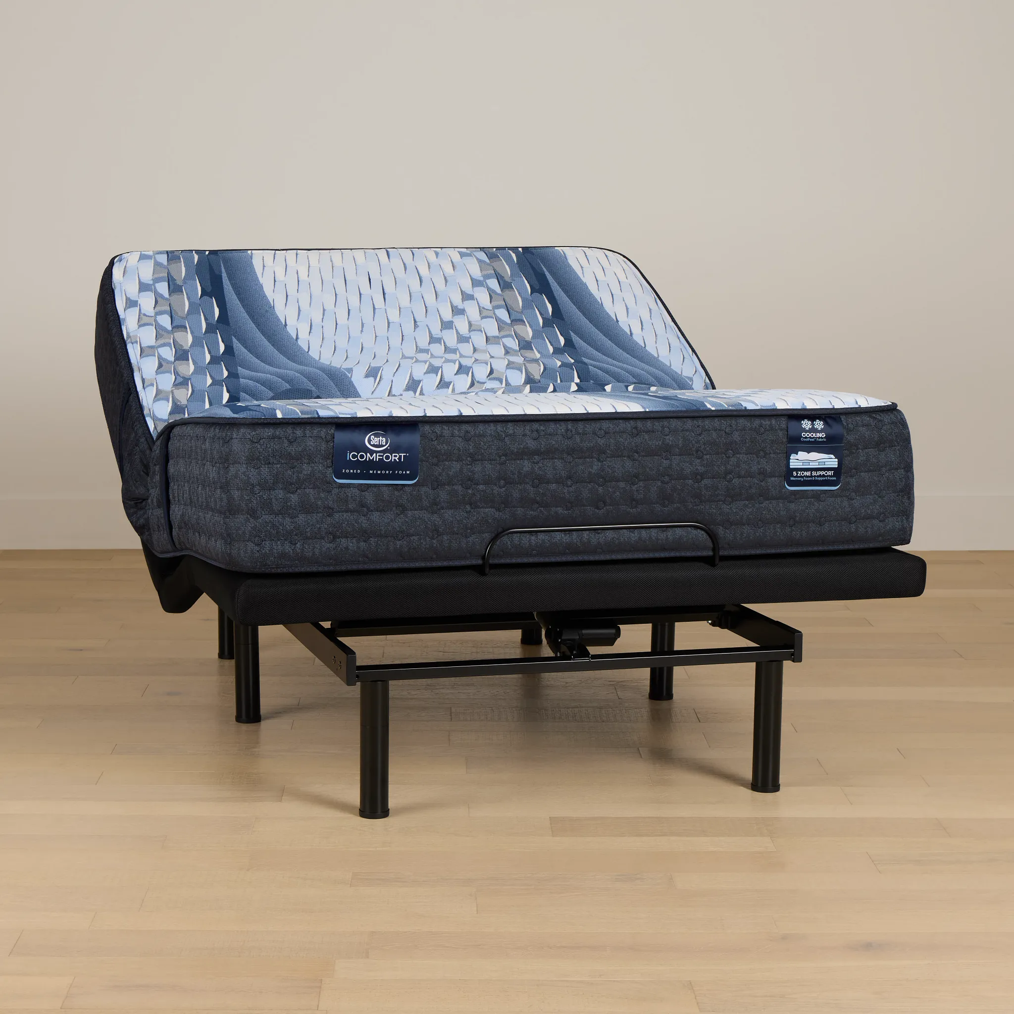 Serta Icomfort Iona Medium Plus Adjustable Mattress Set