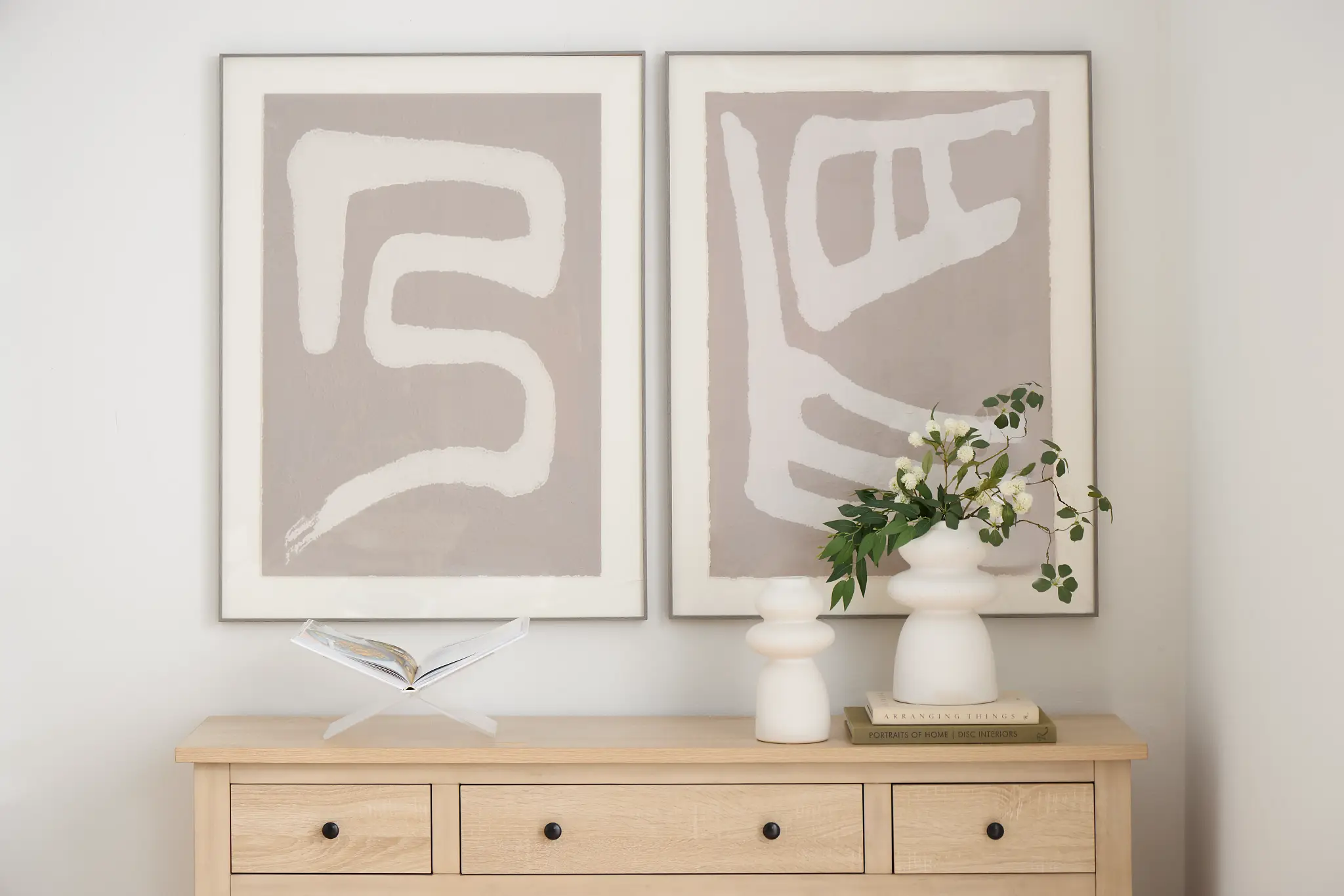 Shaya Khaki Framed Wall Art Shaya Khaki Framed Wall Art