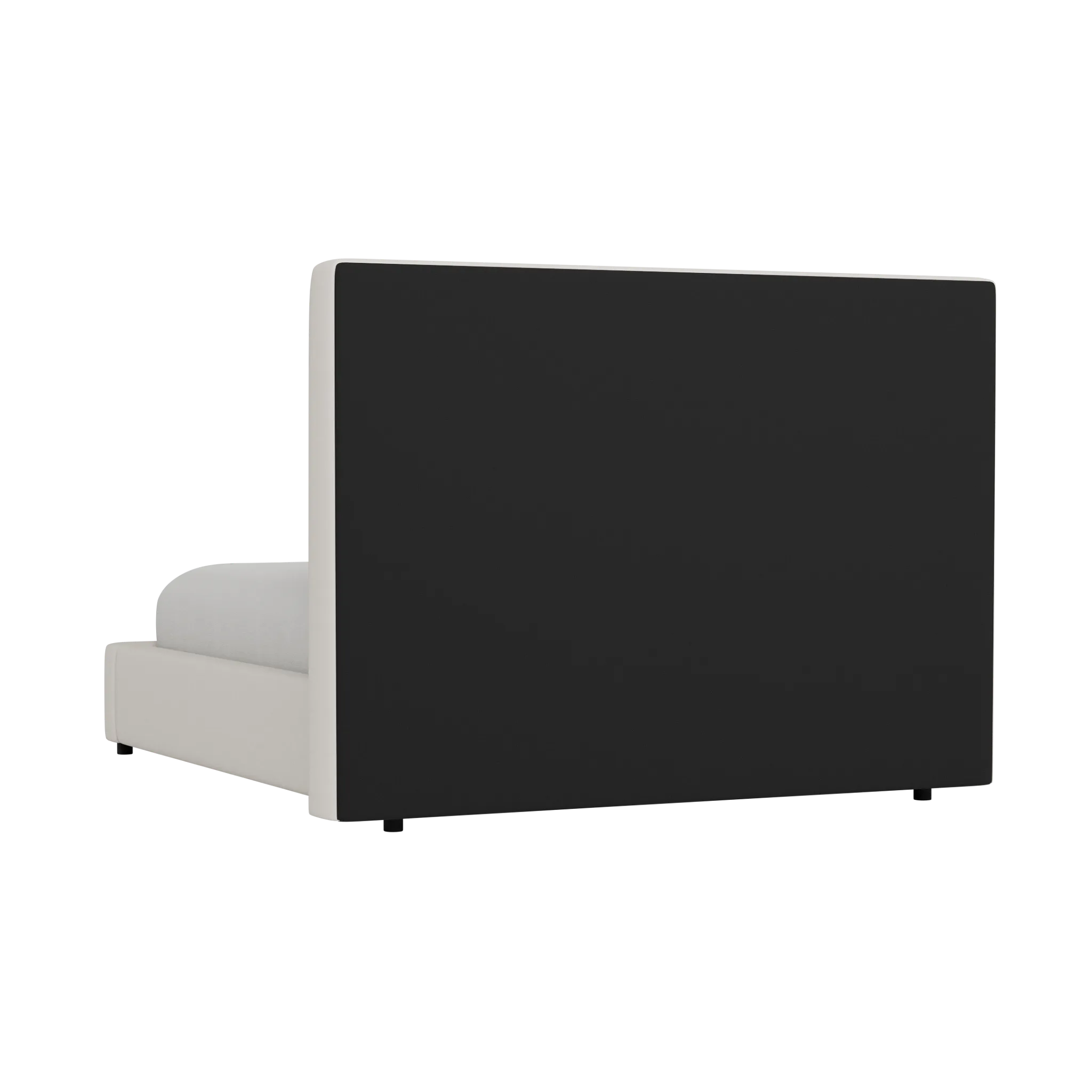 Grayton Merino Light Beige 54" Upholstered Platform Bed