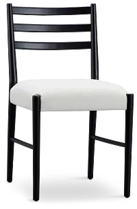 Stockton Black Upholstered Side Chair