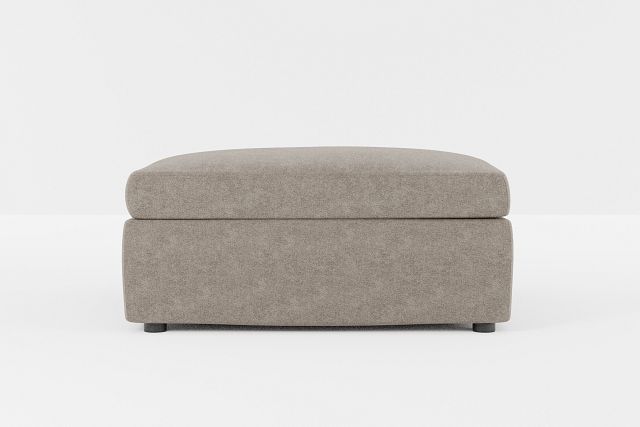 Destin Elite Brown Fabric Cocktail Ottoman