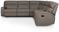 Rhett Gray Micro Small Triple Manually Reclining Two-arm Sectional