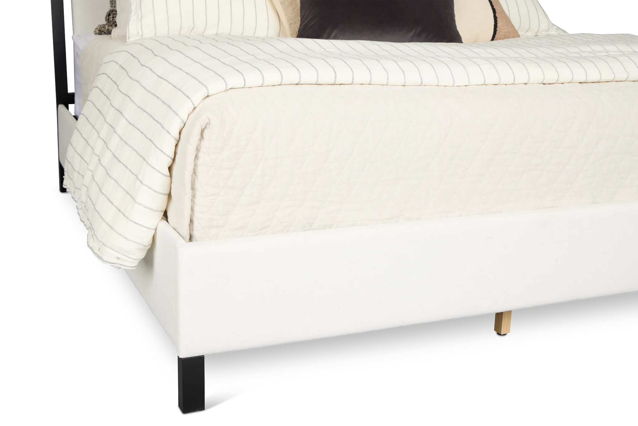 Highland Black Uph Panel Bed