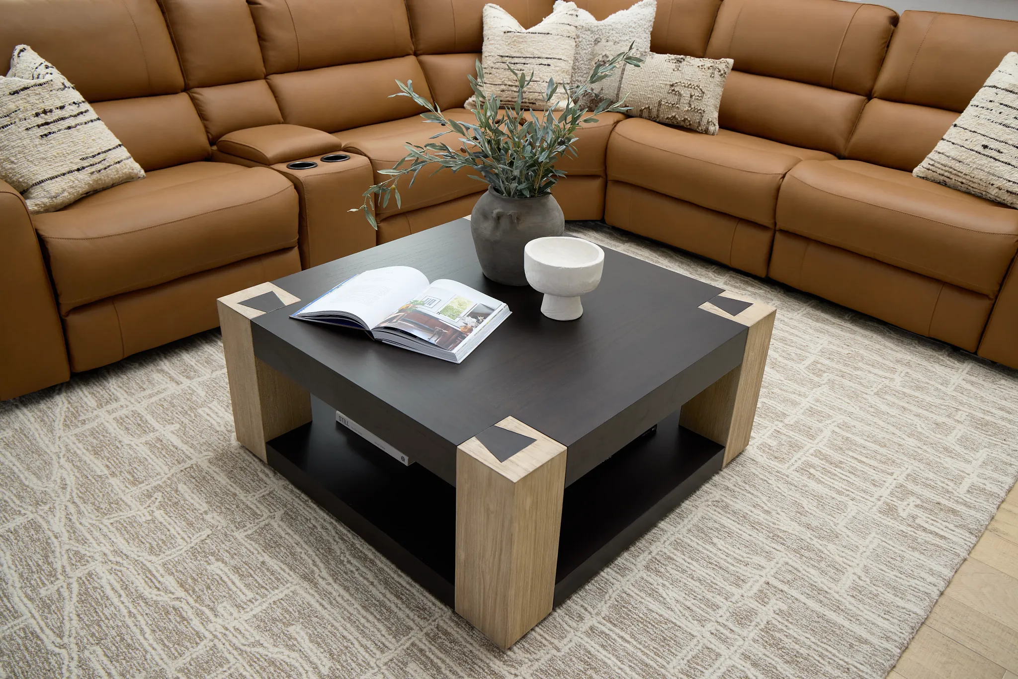 Jacob Two-tone Square Coffee Table